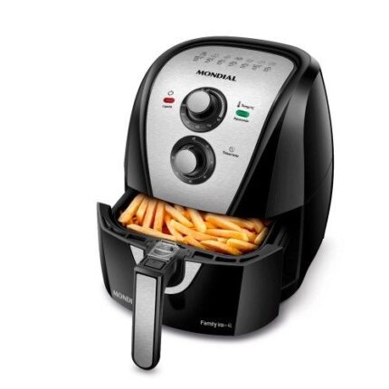 Fritadeira Sem Óleo Air Fryer Mondial AFN40-BI-PL 4L – Preta